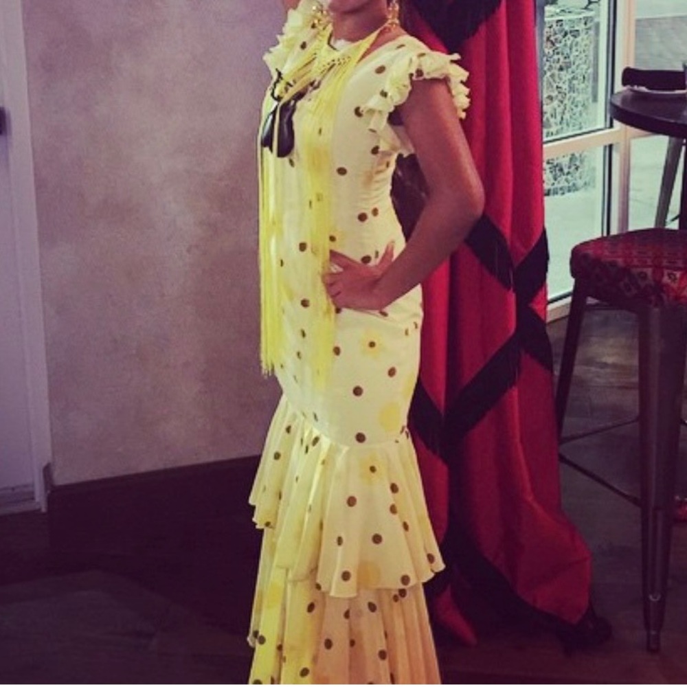 Flamenco dress yellow